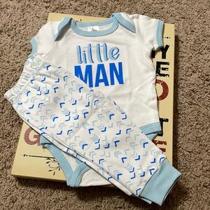 Little man onesie and pants